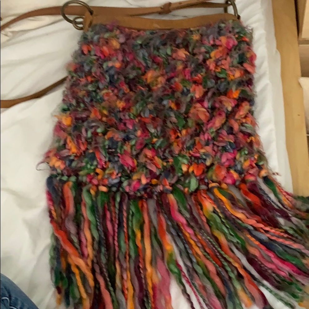 Large lucky brand macrame bag